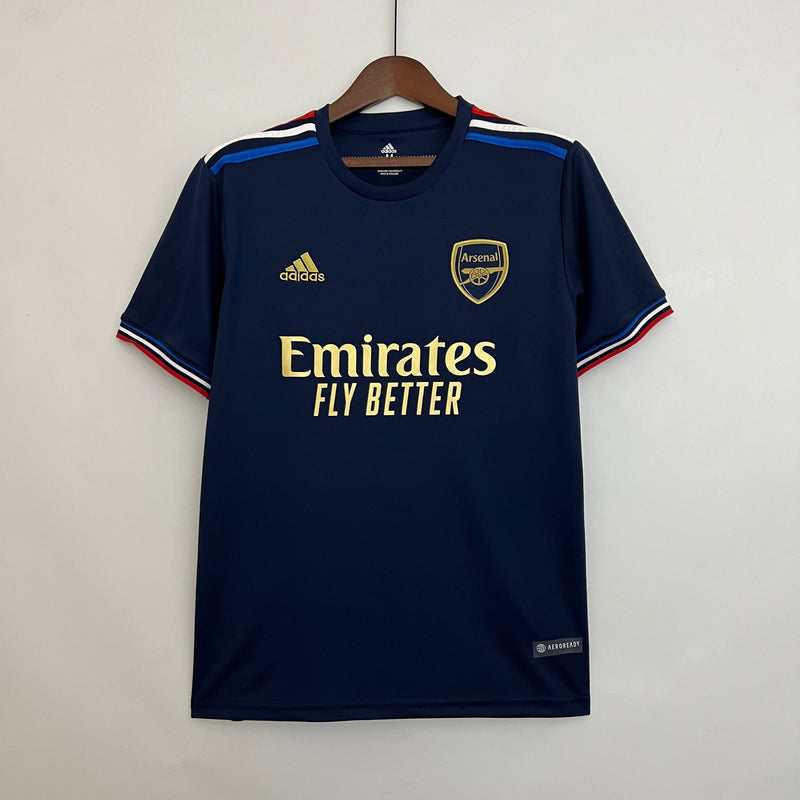 Camisa Arsenal Fora Azul 23/24 - Versão Torcedor