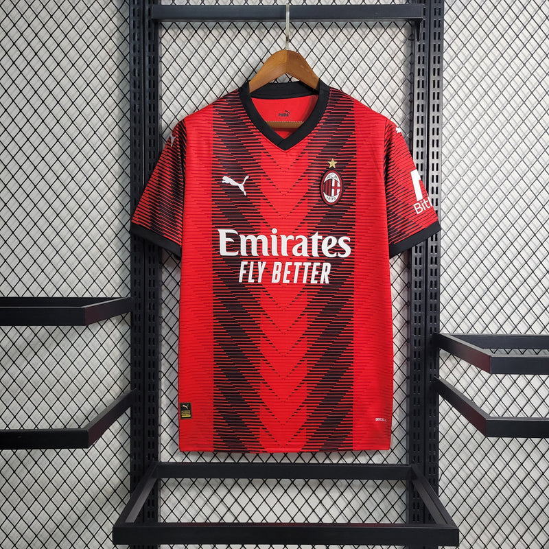 Camisa A.C Milan Casa 23/24 - Versão Torcedor
