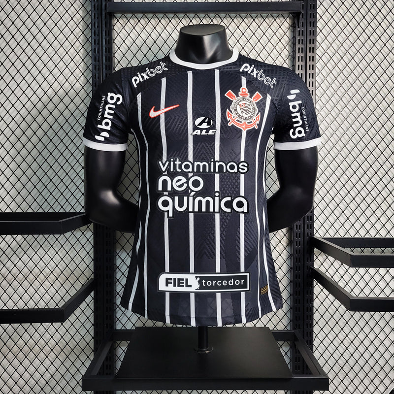 Camisa Corinthians Away 23/24 Nike Jogador Masculina + Patrocínio