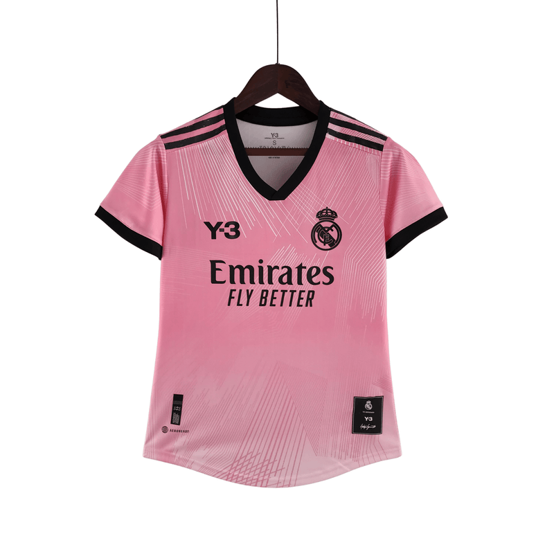 Camisa Real Madrid Y3 Rosa 22/23 - Adidas Torcedor Feminina