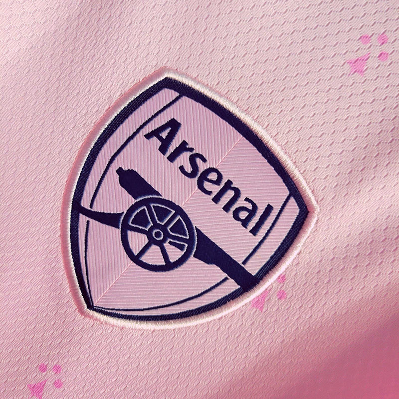 Camisa Arsenal Versão Torcedor Rosa- Terceiro Uniforme Temporada 2022/23 - Prime Sport Club