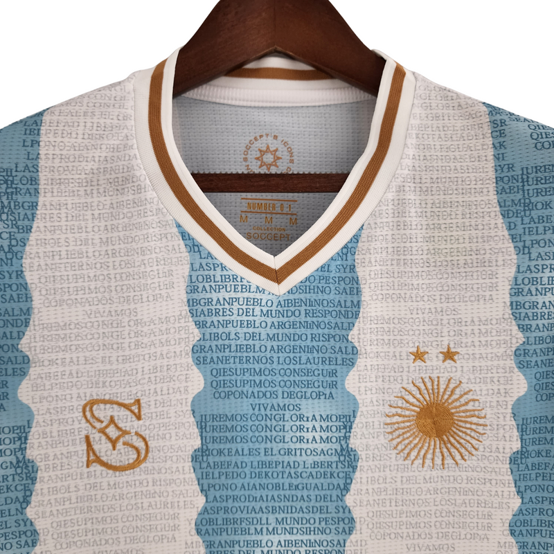 Camisa Argentina Versão Torcedor - Edição Comemorativa Casa 2022/23