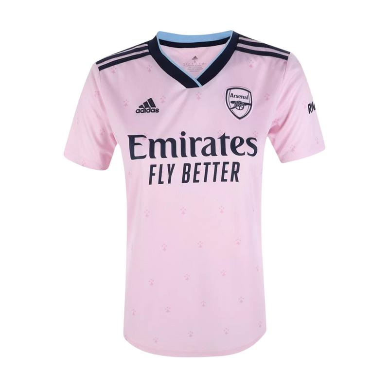 Camisa Arsenal Versão Torcedor Rosa- Terceiro Uniforme Temporada 2022/23 - Prime Sport Club