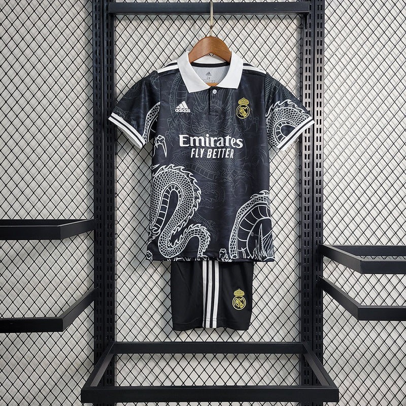 Kit Infantil Real Madrid 23/24 - Preto - Special Edition