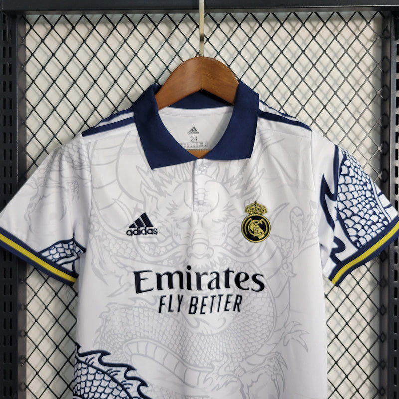 Kit Infantil Real Madrid 23/24 - Branca - Special Edition