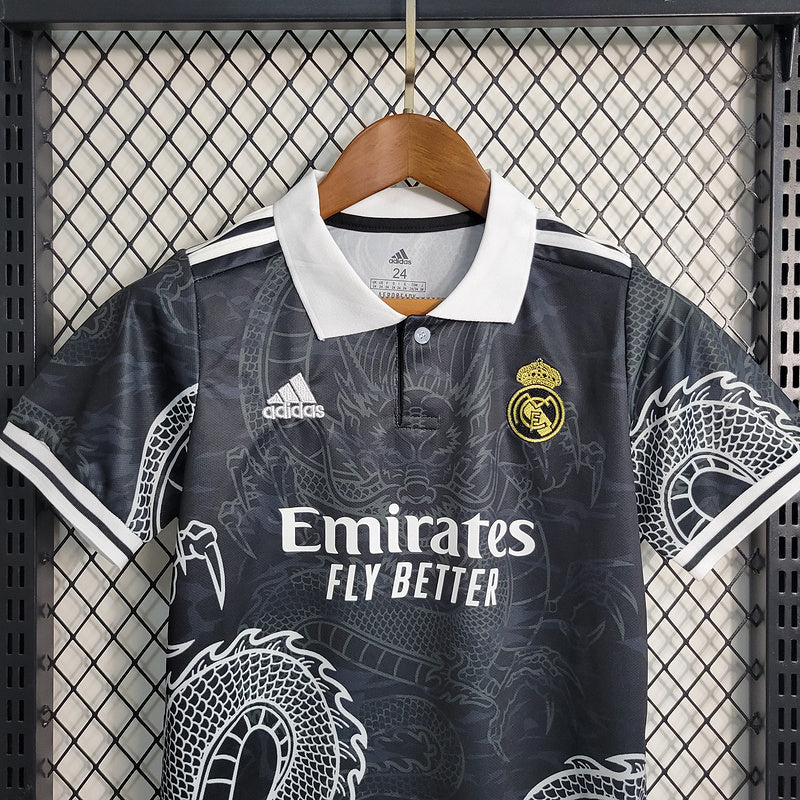 Kit Infantil Real Madrid 23/24 - Preto - Special Edition
