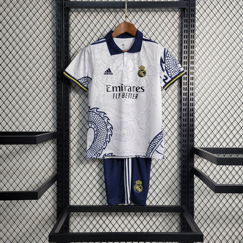 Kit Infantil Real Madrid 23/24 - Branca - Special Edition