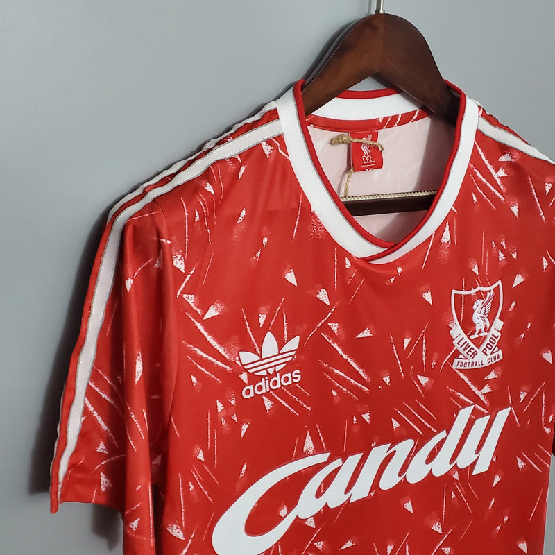 Camisa Liverpool Titular 89/91 - Versão Retro