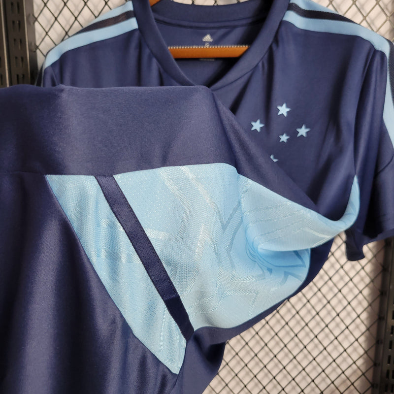 Camisa Cruzeiro Treino Azul 22/23 - Versão Torcedor