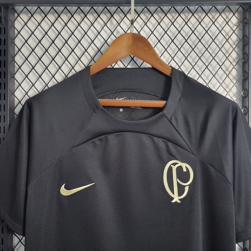 Camisa Corinthians Treino 23/24 - Nike Torcedor Masculina - Preta