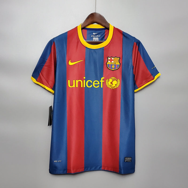 Camisa Barcelona Titular 10/11 - Versão Retro