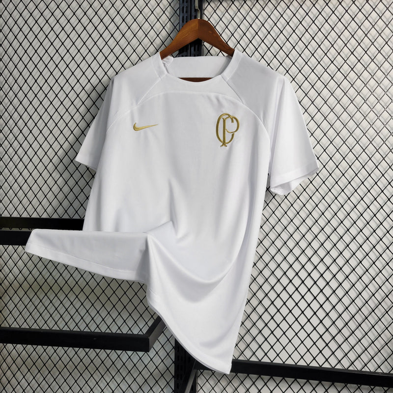 Camisa Corinthians Treino 23/24 - Nike Torcedor Masculina - Branco