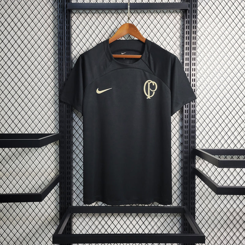 Camisa Corinthians Treino 23/24 - Nike Torcedor Masculina - Preta