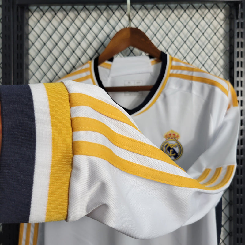 Camisa Real Madrid Home Manga comprida 23/24 - Adidas Torcedor Masculina - Torcedor