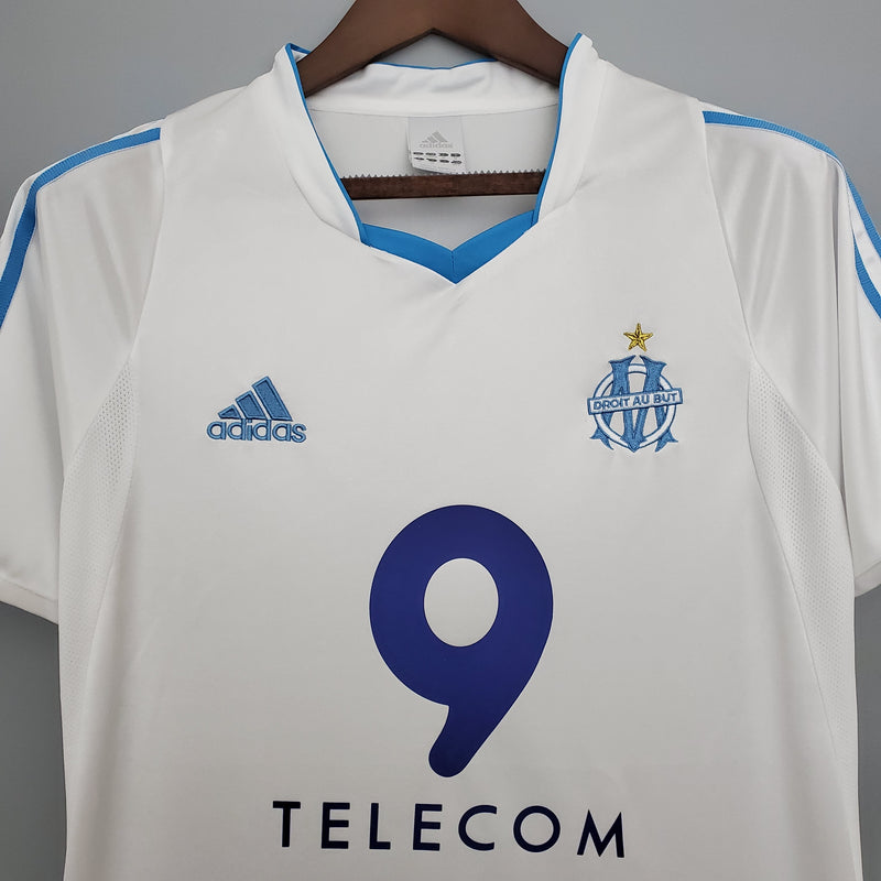 Camisa Olympique de Marseille Titular 02/03 - Versão Retro
