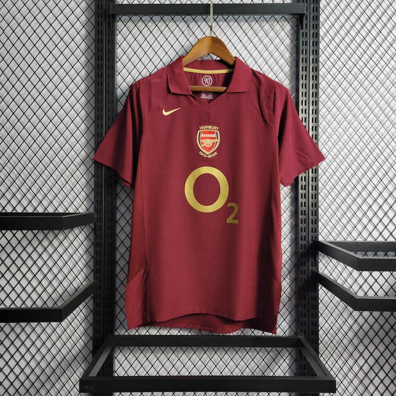 Camisa Arsenal Titular 05/06 - Versão Retro