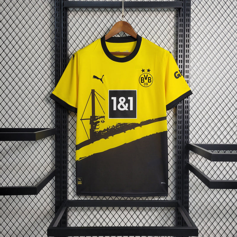 Camisa Borussia Dortmund Home 23/24 - Puma Torcedor Masculina - Lançamento