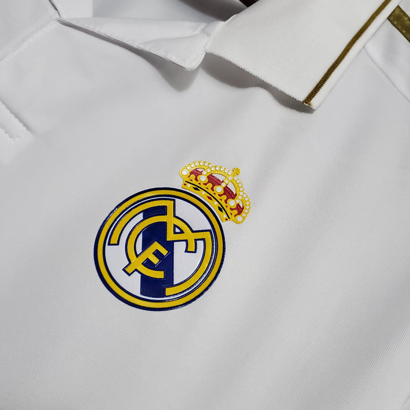 Camisa Real Madrid Titular 11/12 - Versão Retro Manga Comprida