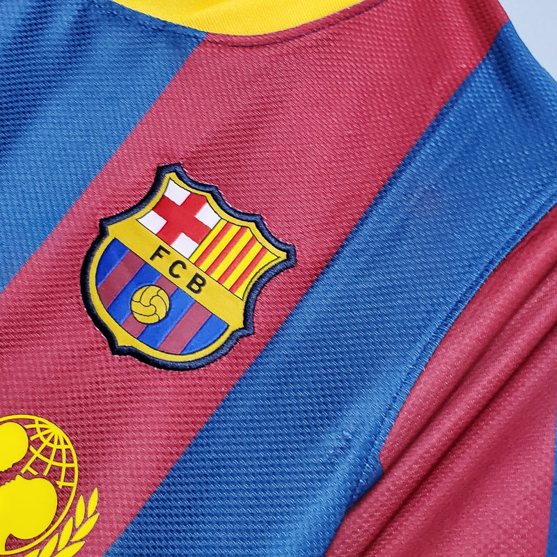 Camisa Barcelona Titular 10/11 - Versão Retro