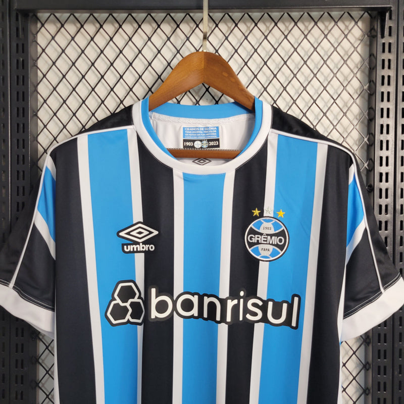 Camisa Grêmio Home 23/24 - Umbro Torcedor Masculina - Lançamento