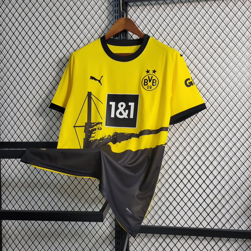 Camisa Borussia Dortmund Home 23/24 - Puma Torcedor Masculina - Lançamento