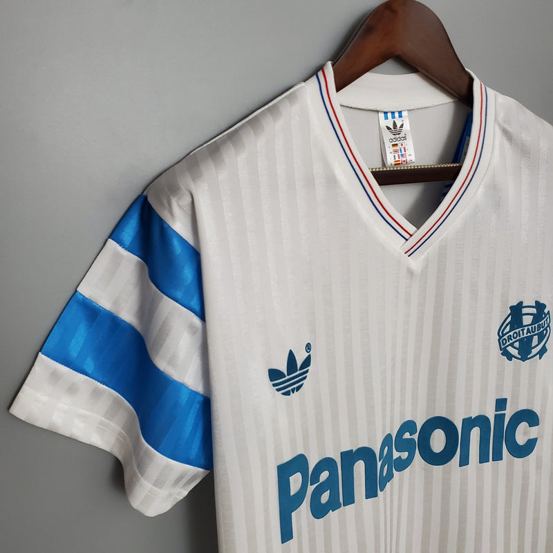 Camisa Olympique de Marseille Titular 90/91 - Versão Retro